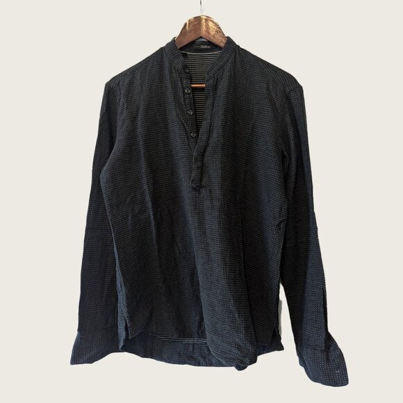 PHILIPPE DUBUC - Collarless pull on shirt - Sz S - Picture 1 of 8